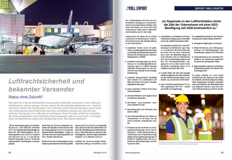 ZOLL.EXPORT | Zeitschrift Für Zoll Und Exportabwicklung Im Jahresabo